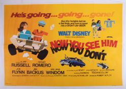 Cinema Poster for the film 'Now you see him Now you don't' year 1972. Provenance: The John Welch