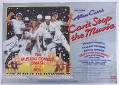 Cinema Poster for the film 'Can’t stop the music' year 1980 featuring Village People Musical comedy.