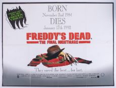 Cinema Poster for the film 'Freddy’s Dead: The Final Nightmare' year 1991. Provenance: The John