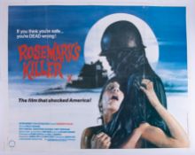 Cinema Poster for the film 'Rosemary’s Killer' year 1981 (tear in fold). Provenance: The John