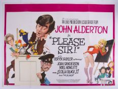 Cinema Poster for the film 'Please Sir' year 1971 featuring John Alderton. Provenance: The John