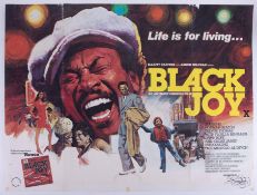 Cinema Poster for the film 'Black Joy' year 1977 (tears on the folds). Provenance: The John Welch