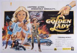 Cinema Poster for the film 'The Golden Lady' (tape mark). Provenance: The John Welch Collection,