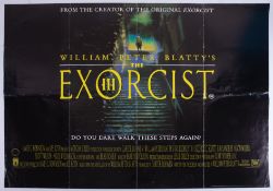 Cinema Poster for the film 'The Exorcist 3' year 1990. Provenance: The John Welch Collection,