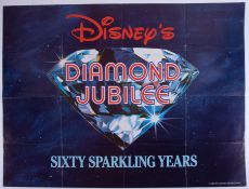 Cinema Poster for the film 'Disney Diamond Jubilee' year 1983. Provenance: The John Welch
