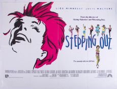 Cinema Poster for the film 'Stepping Out' year 1991 featuring Liza Minnelli. Provenance: The John
