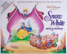 Cinema Poster for the film 'Snow White and the Seven Dwarfs' year 1972. Provenance: The John Welch