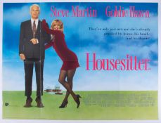 Cinema Poster for the film 'Housesitter' featuring Steve Martin & Goldie Hawn. Provenance: The