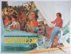 Cinema Poster for the film 'Shipwreck!' year 1978. Provenance: The John Welch Collection, previous