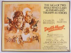 Cinema Poster for the film 'Death Hunt' year 1981 featuring Charles Bronson & Lee Marvin.