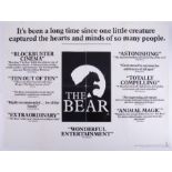 Cinema Poster for the film 'The Bear' year 1989. Provenance: The John Welch Collection, previous