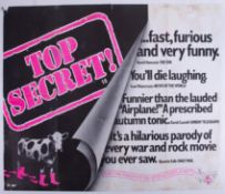 Cinema Poster for the film 'Top Secret' year 1984 (tears on folds). Provenance: The John Welch