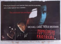 Cinema Poster for the film 'The Fourth protocol' year 1987 featuring Michael Caine & Pierce
