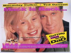 Cinema Poster for the film 'Getting Even with Dad' year 1994 featuring Macaulay Culkin & Ted Danson.