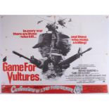 Cinema Poster for the film 'Game for Vultures & Confessions of a Pop Perfomer' (tape marks).