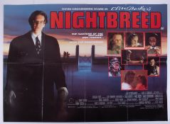 Cinema Poster for the film 'Nightbreed'. Provenance: The John Welch Collection, previous owner of