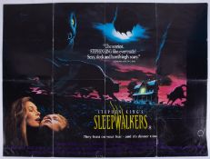 Cinema Poster for the film 'Sleepwalkers' year 1992 (damage to the bottom edges). Provenance: The