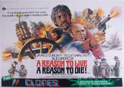 Cinema Poster for the film 'A reason to live, a reason to die & Clones' year 1972. Provenance: The