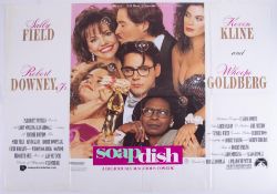 Cinema Poster for the film 'Soapdish' year 1991 featuring Sally Field & Whoopi Goldberg. Provenance: