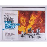 Cinema Poster for the film 'The Hunting Party' year 1971 featuring Oliver Reed & Candice Berman (