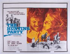 Cinema Poster for the film 'The Hunting Party' year 1971 featuring Oliver Reed & Candice Berman (