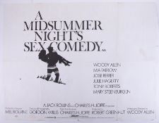 Cinema Poster for the film 'Midsummer’s Night Sex Comedy' year 1982 (tears). Provenance: The John