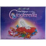 Cinema Poster for the film 'Cinderella' year 1991 re-release. Provenance: The John Welch Collection,