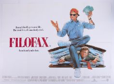 Cinema Poster for the film 'Filofax' year 1991 featuring James Belushi. Provenance: The John Welch