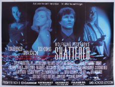 Cinema Poster for the film 'Shattered' year 1991 featuring Greta Scacci. Provenance: The John