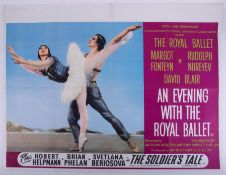 Cinema Poster for the film 'An Evening with the Royal Ballet' year 1963. Provenance: The John