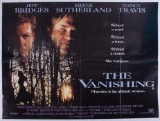 Cinema Poster for the film 'The Vanishing' year 1993 featuring Jeff Bridges. Provenance: The John
