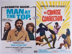 Cinema Poster for the film 'Man at the top & The Chinese Connection' year 1973/72. Provenance: The