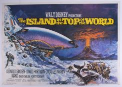 Cinema Poster for the film 'The Island at the Top of the World' year 1974 (damage on the bottom
