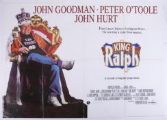 Cinema Poster for the film 'King Ralph' year 1991 featuring John Goodman. Provenance: The John Welch
