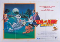 Cinema Poster for the film 'Tom and Jerry the movie' year 1993 (tape marks). Provenance: The John