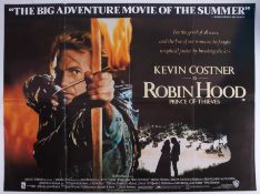 Cinema Poster for the film 'Prince of Thieves (Robin Hood)' year 1991 featuring Kevin Costner.