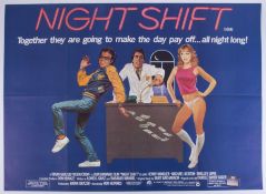 Cinema Poster for the film 'Night Shift' year 1982 featuring Henry Winkler 'The Fonz'. Provenance: