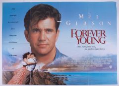 Cinema Poster for the film 'Forever Young' year 1992 featuring Mel Gibson. Provenance: The John