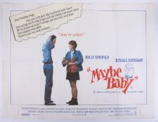 Cinema Poster for the film 'Maybe Baby' year 1988. Provenance: The John Welch Collection, previous