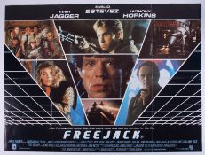 Cinema Poster for the film 'Freejack' year 1992 featuring Mick Jagger. Provenance: The John Welch