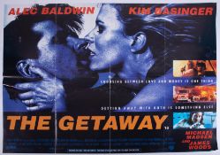 Cinema Poster for the film 'The Getaway' year 1993 featuring Alec Baldwin & Kim Basinger.