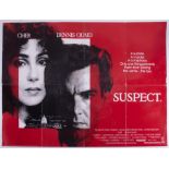 Cinema Poster for the film 'Suspect' year 1987 featuring Cher & Dennis Quaid. Provenance: The John