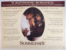 Cinema Poster for the film 'Sommersby' year 1993 featuring Richard Gere. Provenance: The John