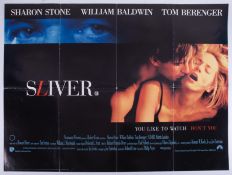 Cinema Poster for the film 'Sliver' featuring Sharon Stone. Provenance: The John Welch Collection,