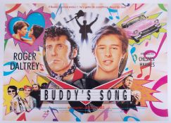 Cinema Poster for the film 'Buddy’s Song' year 1991 featuring Roger Daltrey & Chesney Hawkes.