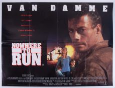 Cinema Poster for the film 'Nowhere to Run' featuring Van Damm. Provenance: The John Welch