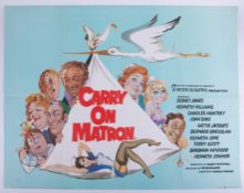 Cinema Poster for the film 'Carry On Matron' year 1972. Provenance: The John Welch Collection,