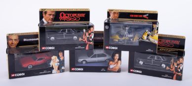 Corgi, 'The Definitive Bond Collection', five boxed models.