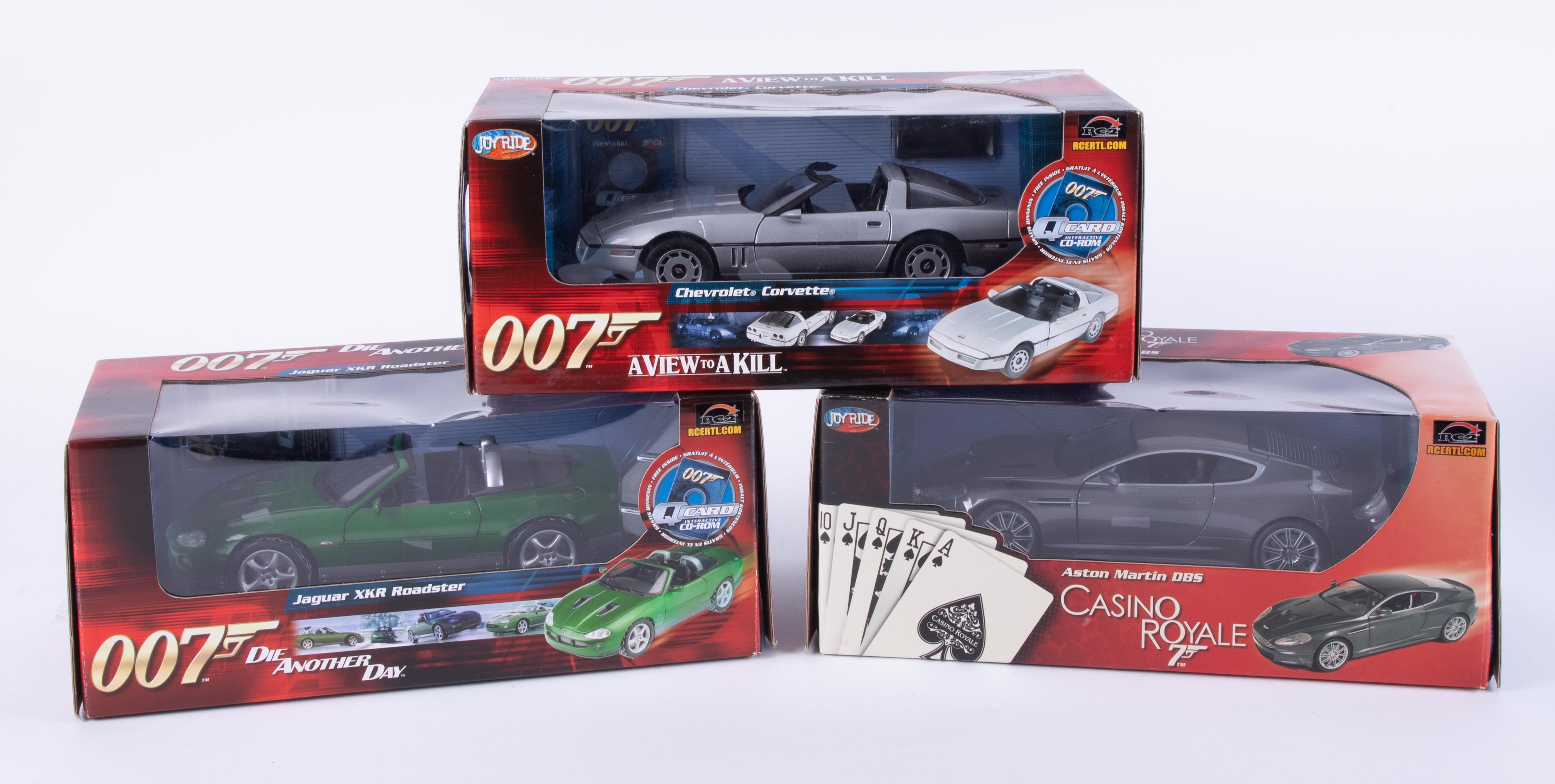 A James Bond, Joyride, View To A Kill, scale model Chevrolet and two others, (3).