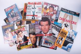 A quantity of various James Bond and other magazines.